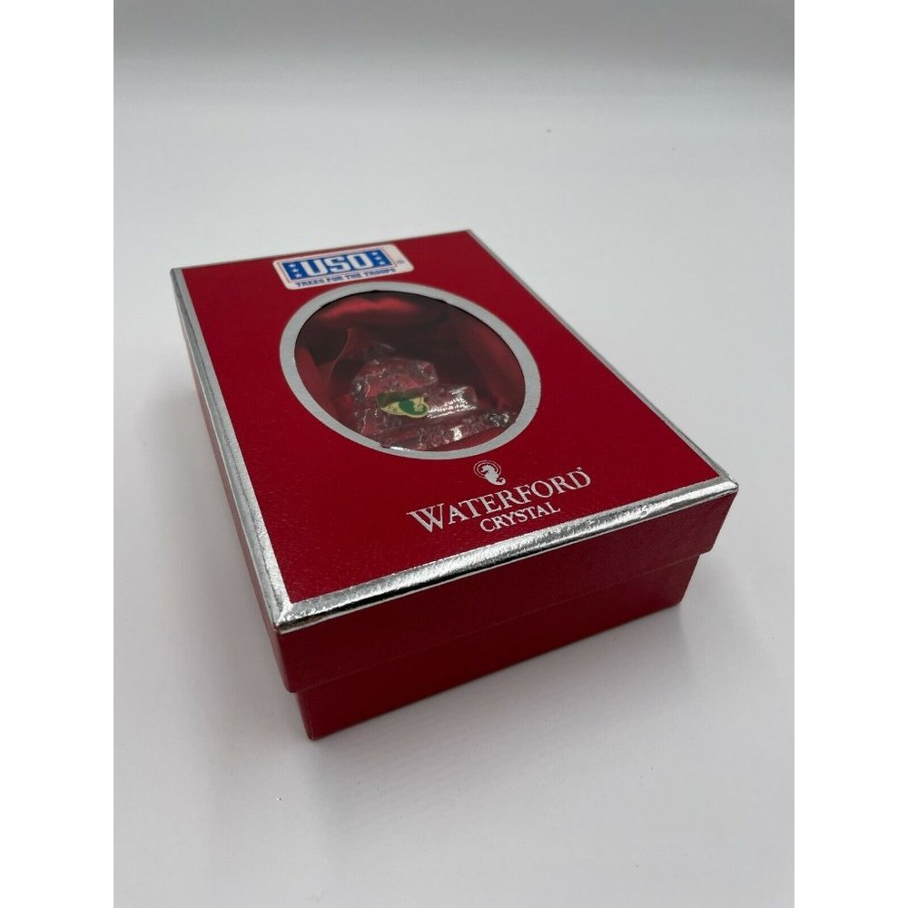NEW Waterford Crystals 2005 USO For The Troops Tree Christmas Holiday Ornament